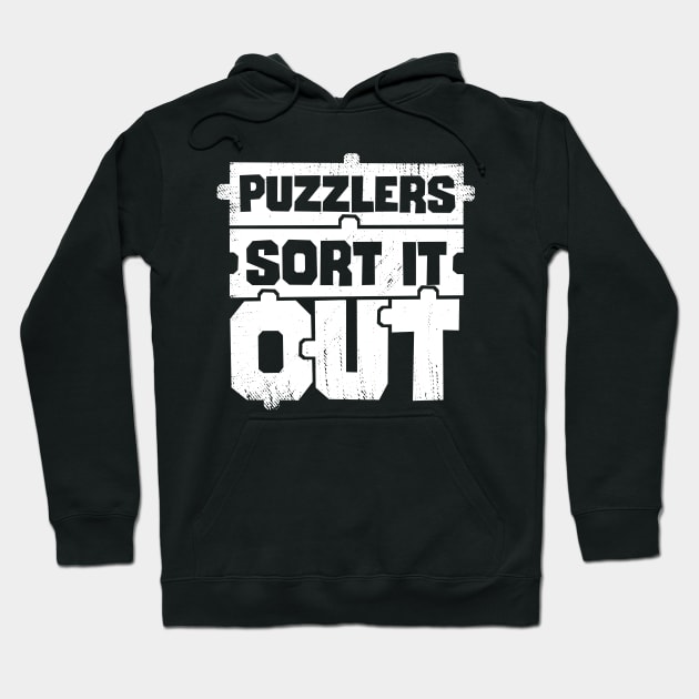 Puzzlers Sort It Out Jigsaw Puzzle Lover Gift Hoodie by Dolde08